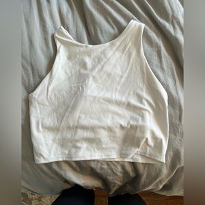 Athleta white crop with bra